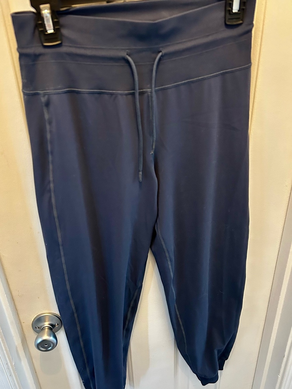 Vuori High-Waist Ribbed Waistband Women's Joggers - Slate Blue Small - Picture 5 of 6